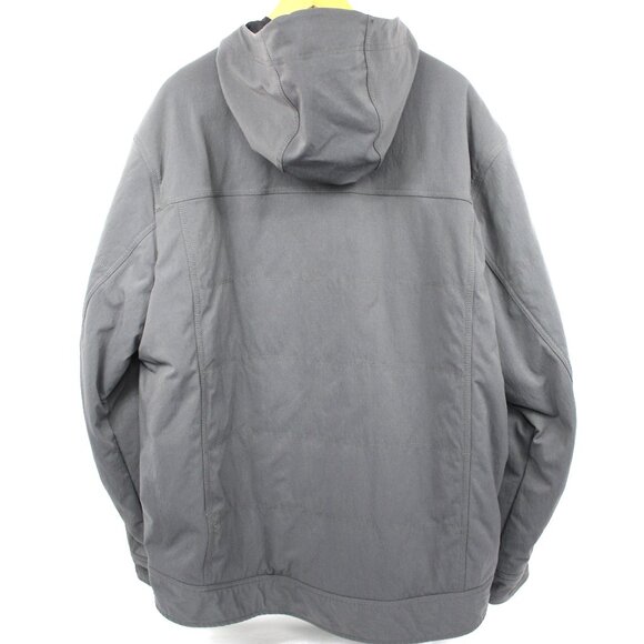 Mountain Hardwear Hooded Jacket Men's XL Charcoal Gray Full Zip Pockets Outdoors - Picture 6 of 11